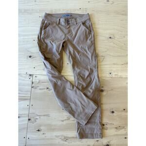 Prana Roll Tab Leg Hiking Pants Women’s 2 Brown Outdoor Stretch Comfort